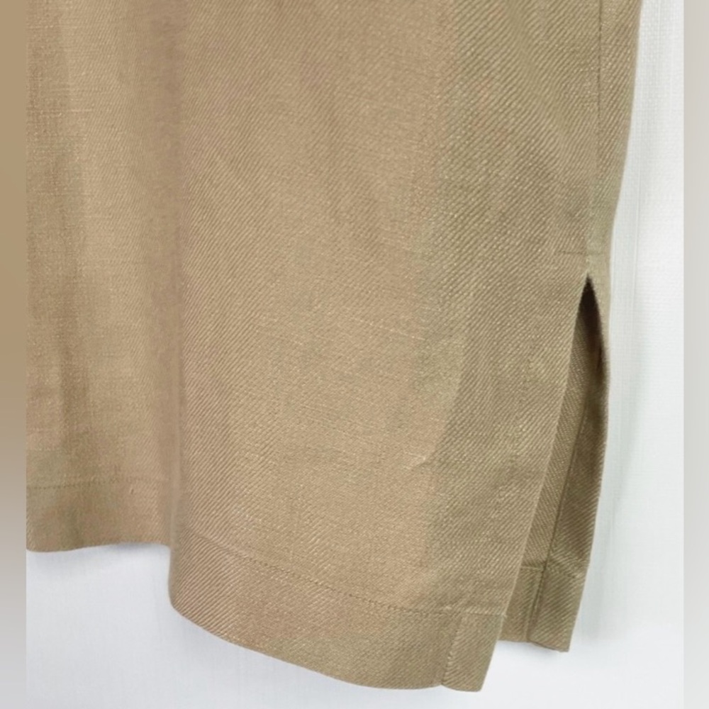 Lauren‎ Ralph Lauren Linen Safari Shirt Beige Utility Button Up Size 8 - Picture 4 of 10